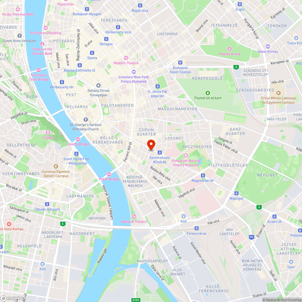 Kátyú a Bokréta utca elején bejelentés helye