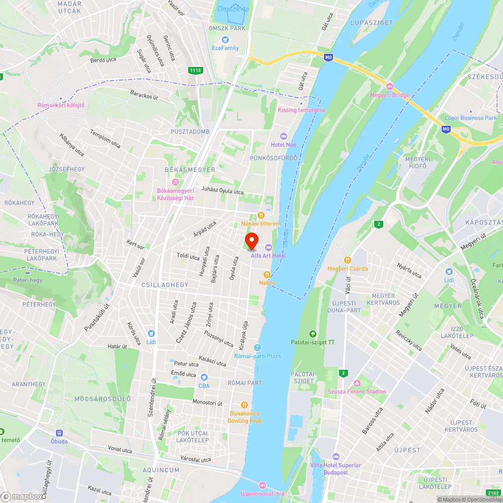 Összefirkált, rozsdásodó buszmegálló bejelentés helye