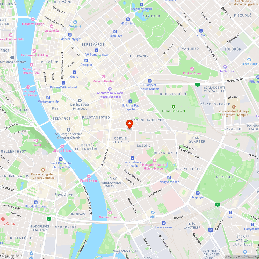 1082 Budapest, Baross utca 78 bejelentés helye