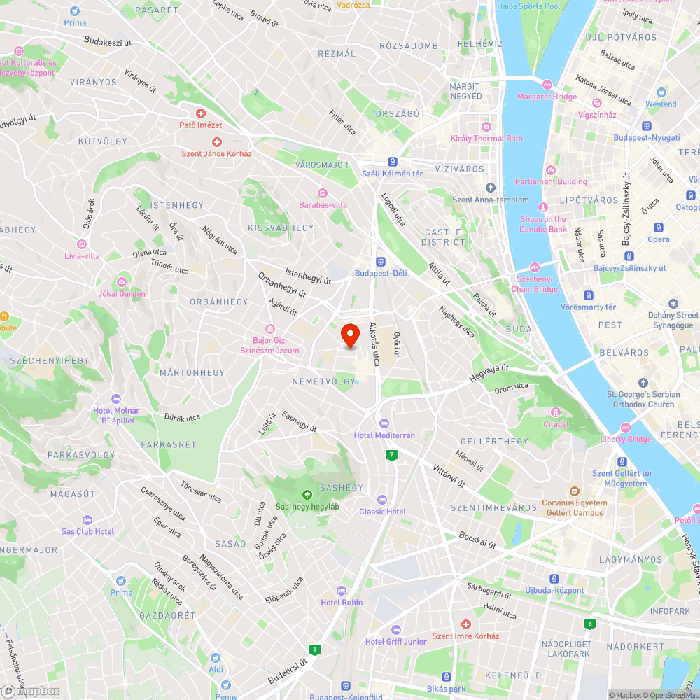 Kidőlt "parkolóoszlop" bejelentés helye