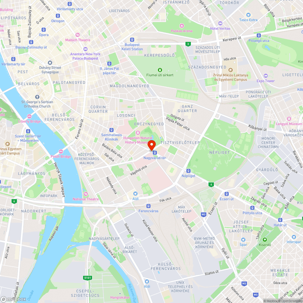 Kátyú - Nagyvárad tér bejelentés helye