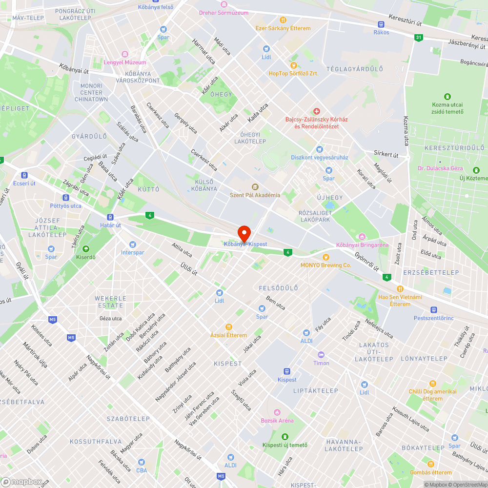 Kőbánya-Kispest romló állapota bejelentés helye