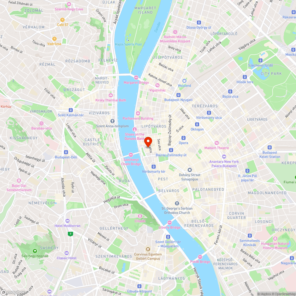 Összefirkált Zrínyi utca bejelentés helye