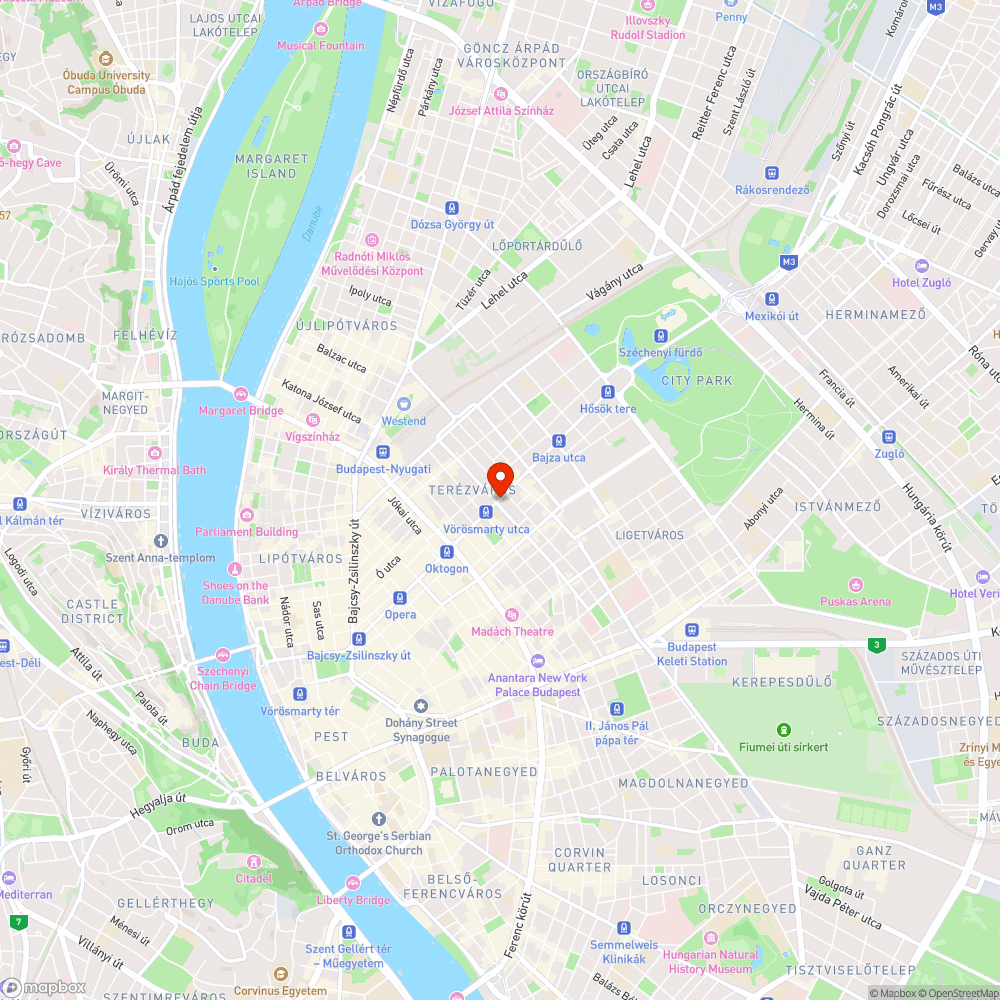 Andrássy úti parksáv bejelentés helye