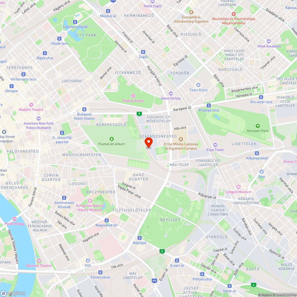 1087 Budapest, Asztalos Sándor út bejelentés helye