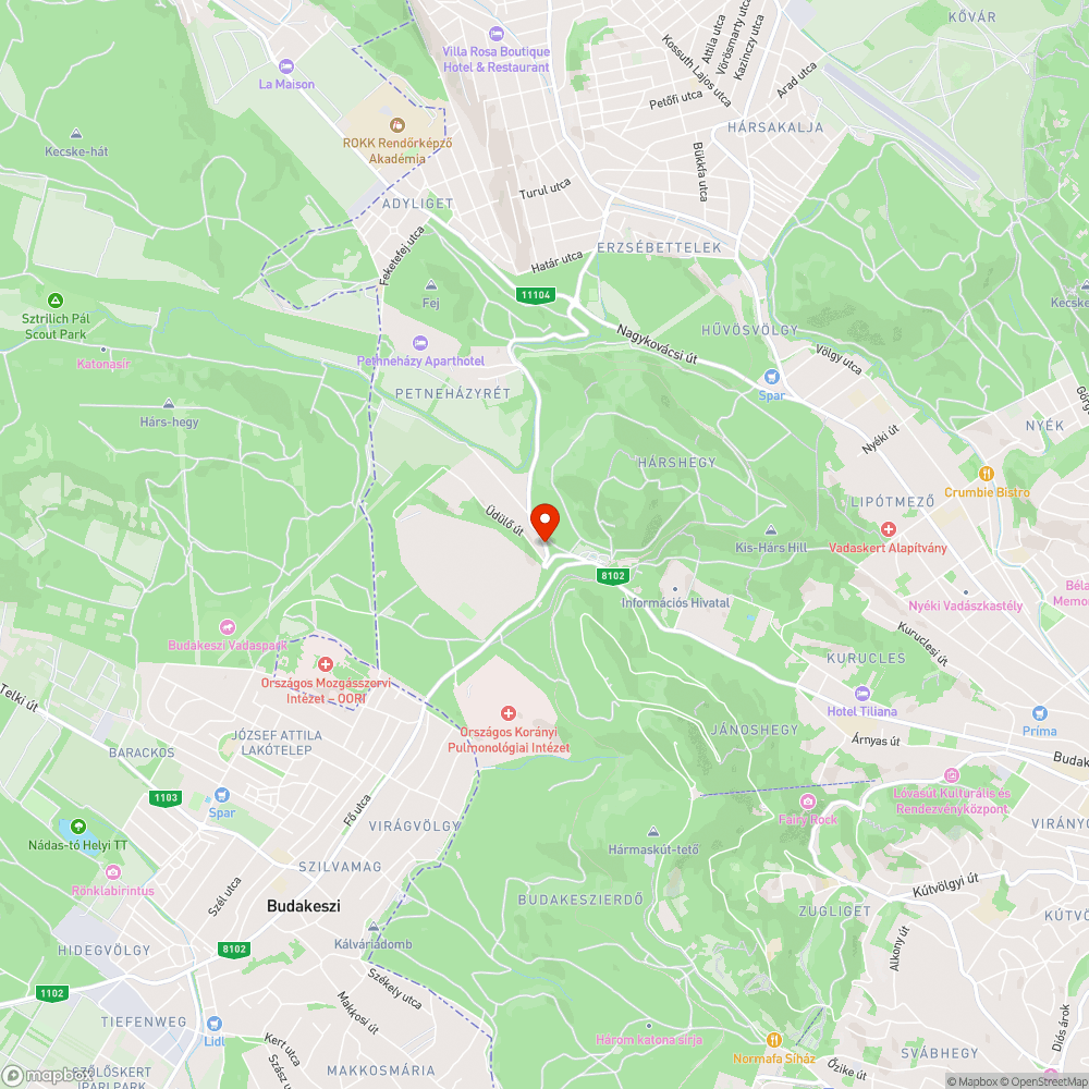Életveszélyes járda bejelentés helye
