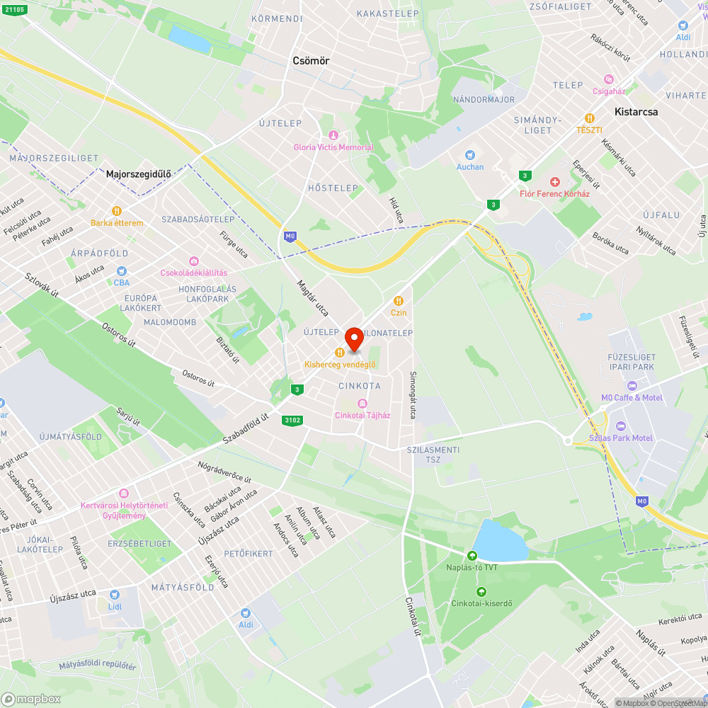 Elfoglalt járda bejelentés helye