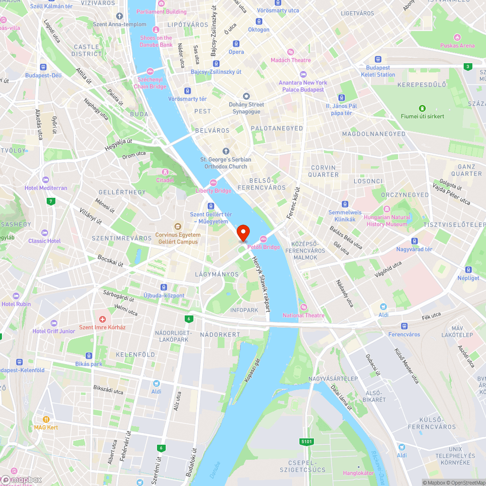 Sajátos forgalomirányító lámpa a Petőfi hídnál (Budapest) bejelentés helye