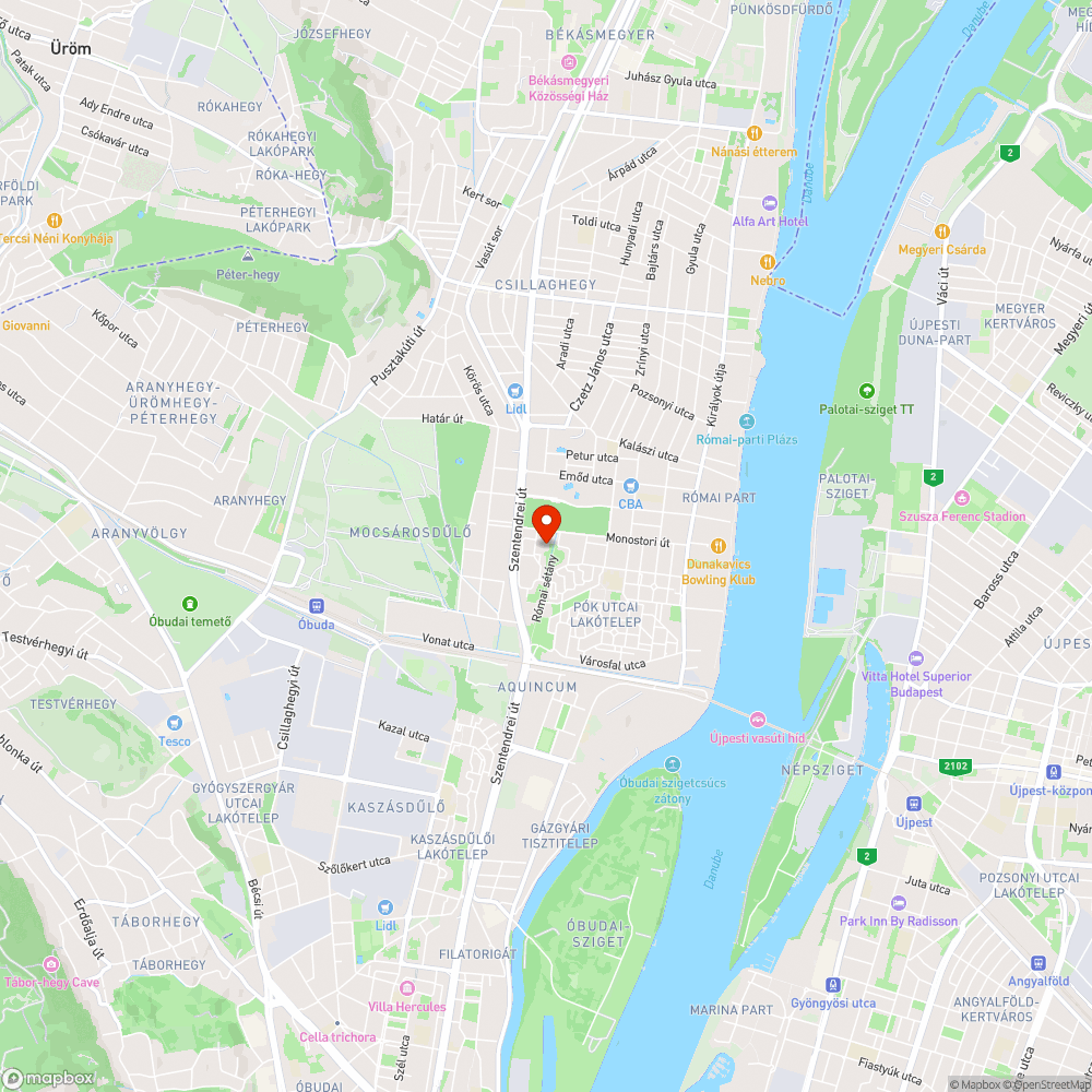 Félbehagyott parkrendezés bejelentés helye