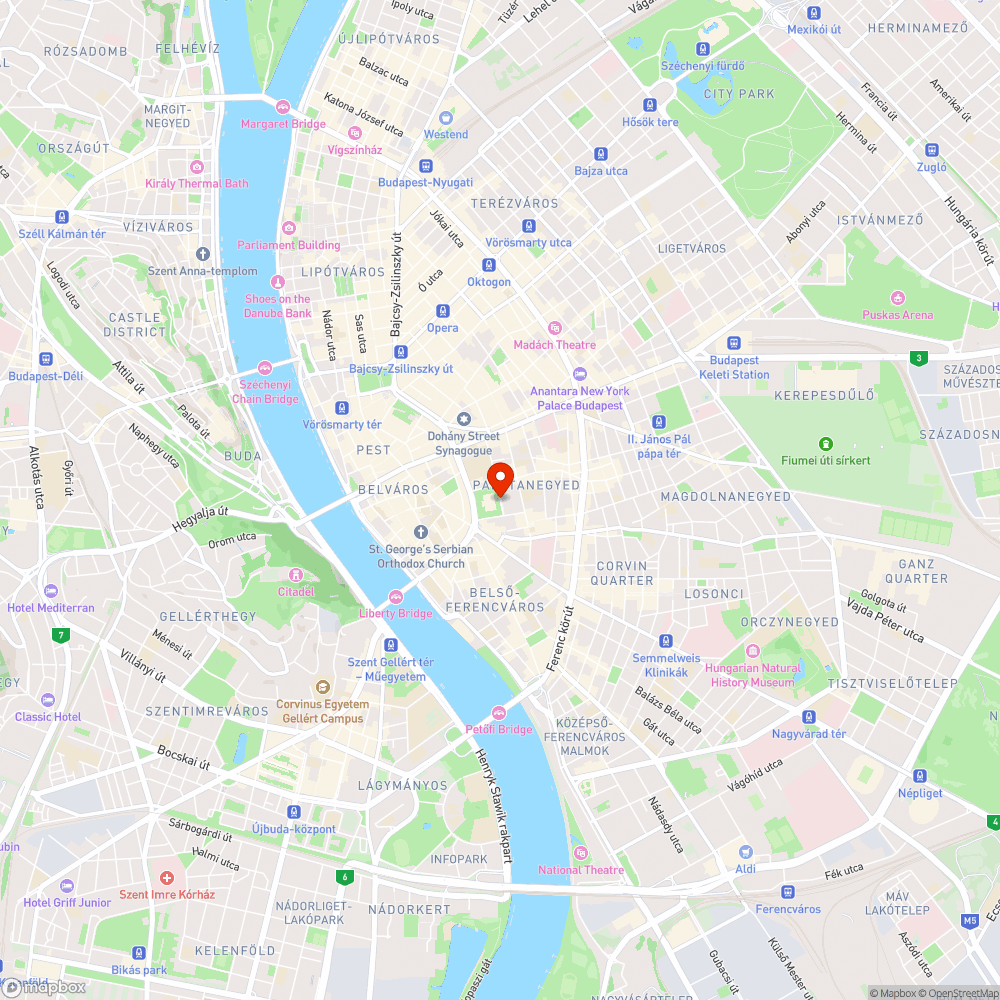 Pollack Mihály tér - firkák bejelentés helye