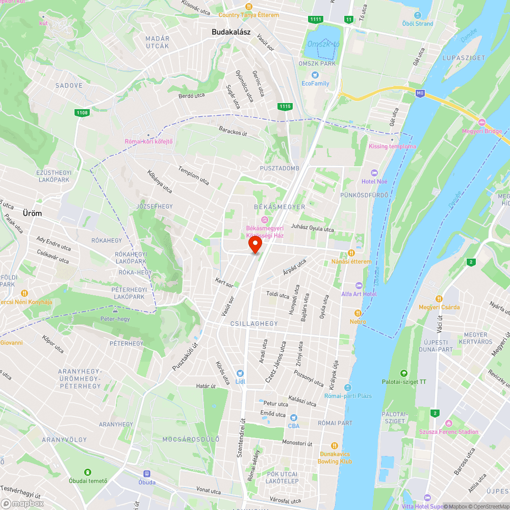 Félbehagyott útburkolati jel / Veszélyes útkanyarulat bejelentés helye