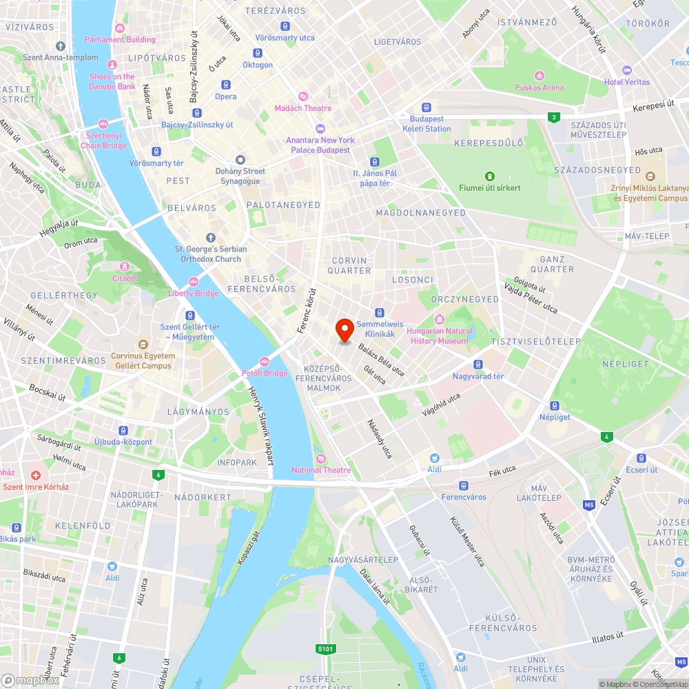 Térelválasztó oszlop kidőlt és a földön hever bejelentés helye