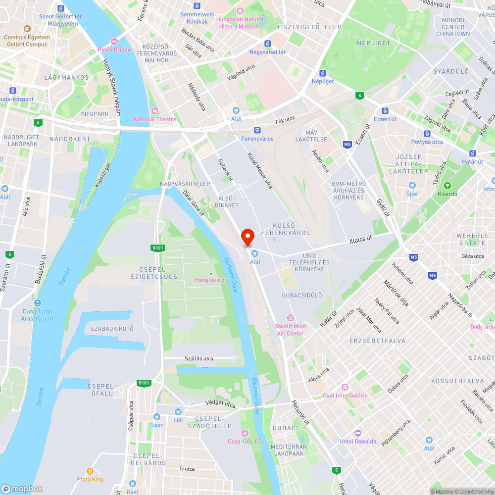 Megközelíthetetlen megállók bejelentés helye