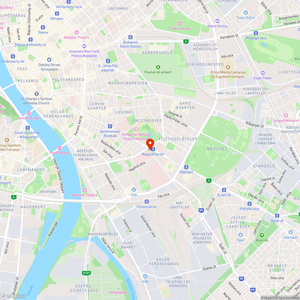 Nagyvárad téren a Szent István kórház előtt illegális árusok bejelentés helye