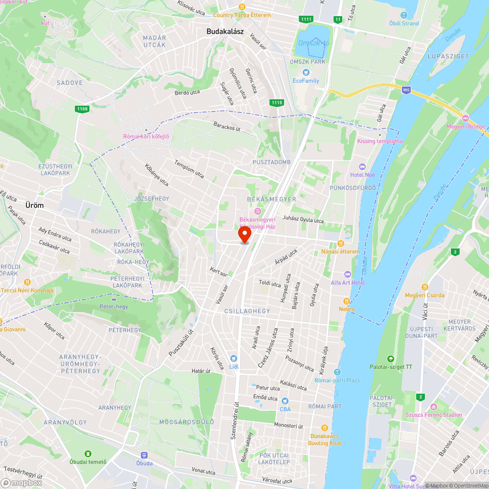 Kátyú a Hollós Korvin u. 6 számnál bejelentés helye