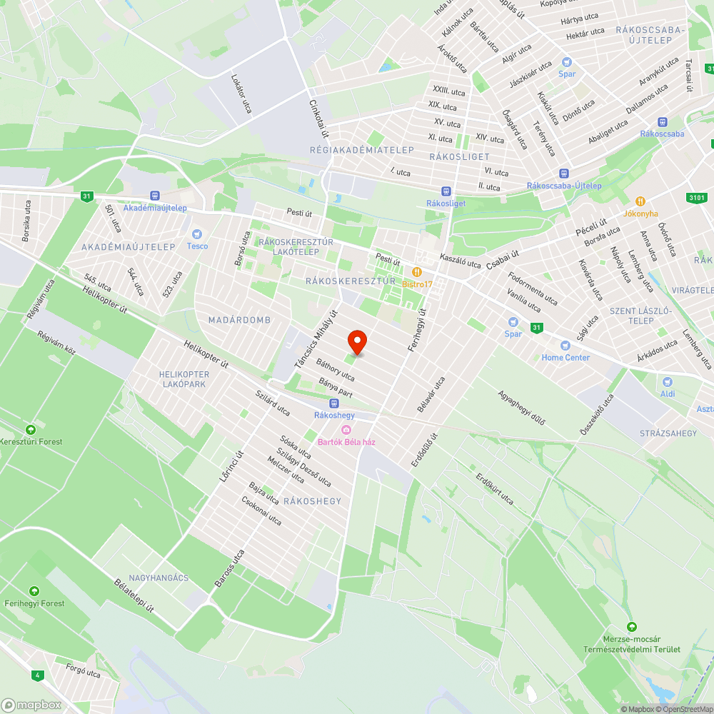 Járhatatlan járda bejelentés helye
