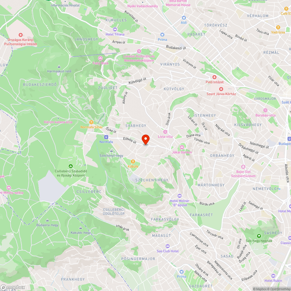 Beázó buszmegálló bejelentés helye