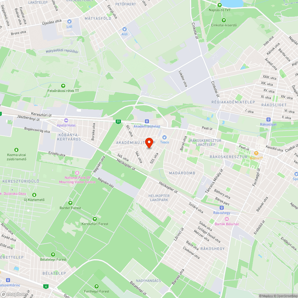 Hiányzó utcanévtábla bejelentés helye