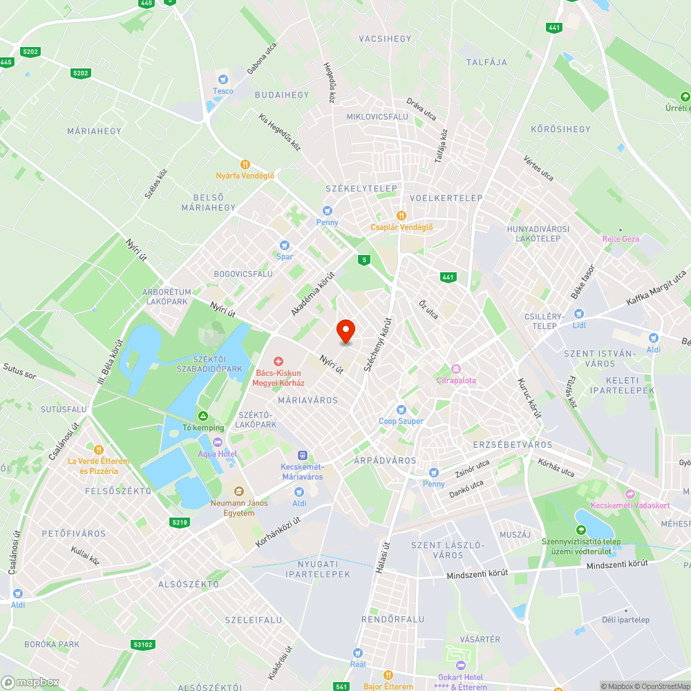 Balesetveszélyes akna a Honvédkórháznál bejelentés helye