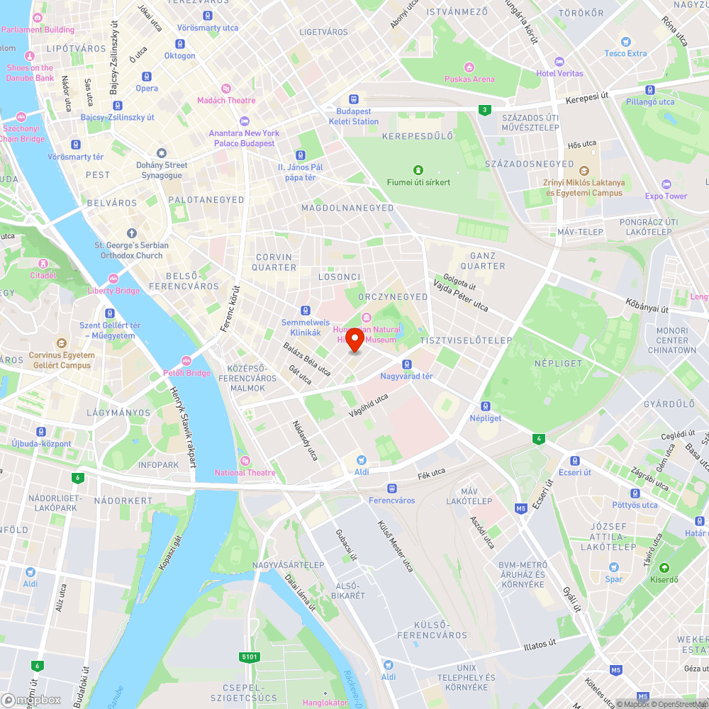 Újabb kátyú a Telepy utcában bejelentés helye