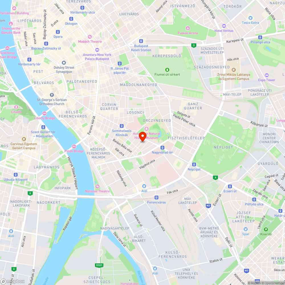 Kátyúk a Telepy utcában bejelentés helye