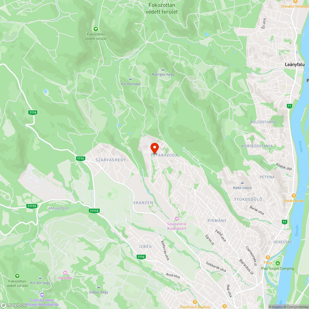 Barackos-Nyerges u-i csomópont bejelentés helye