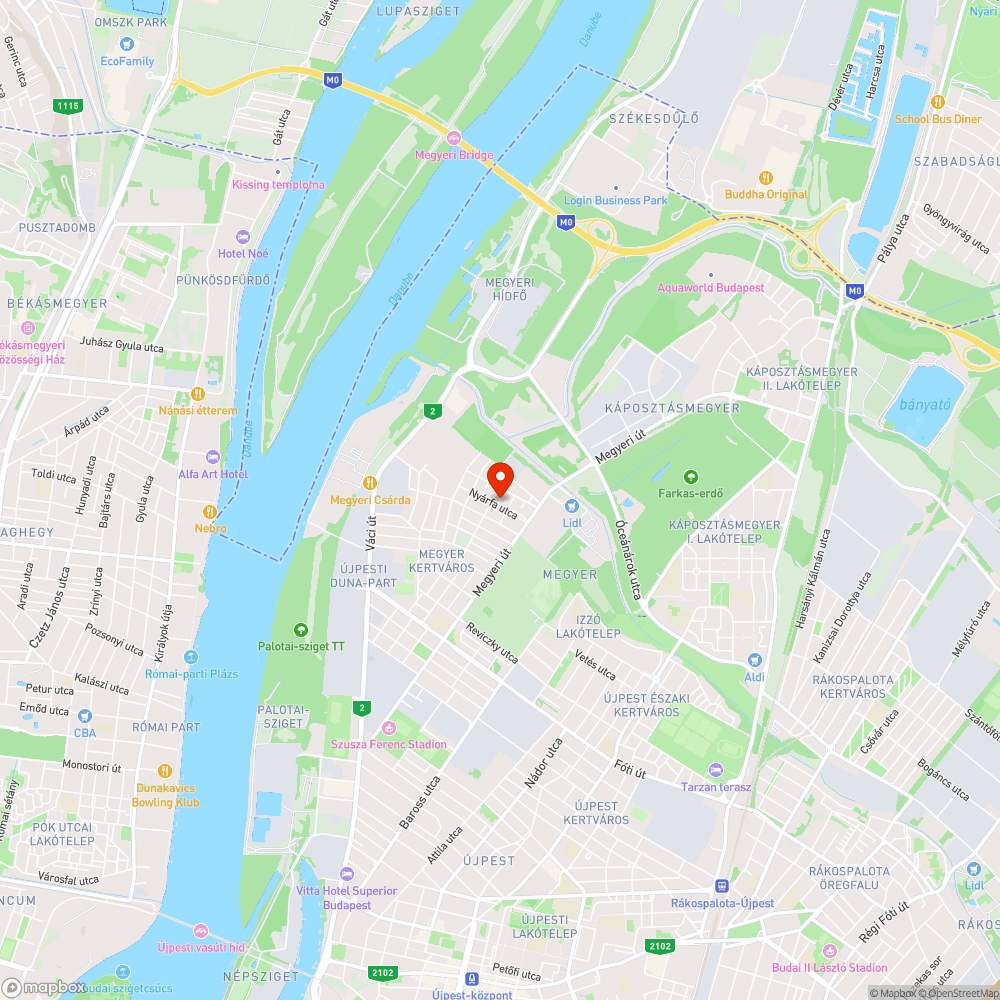 1044 Budapest Rózsabokor utca 9. közvilágítás rossz bejelentés helye