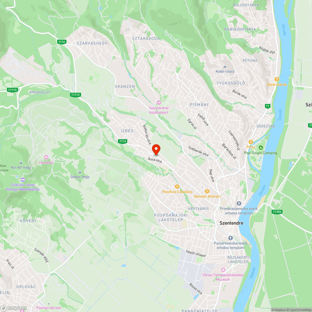 A Csapás utca buszmegállónál helyezzünk ki szemetest! bejelentés helye