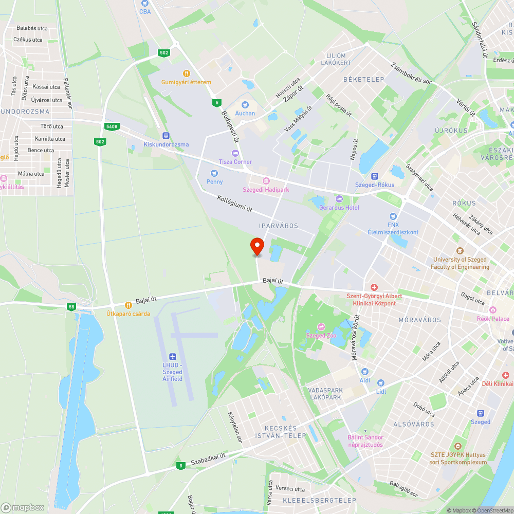 Felhólyagosodott járdaszakasz bejelentés helye