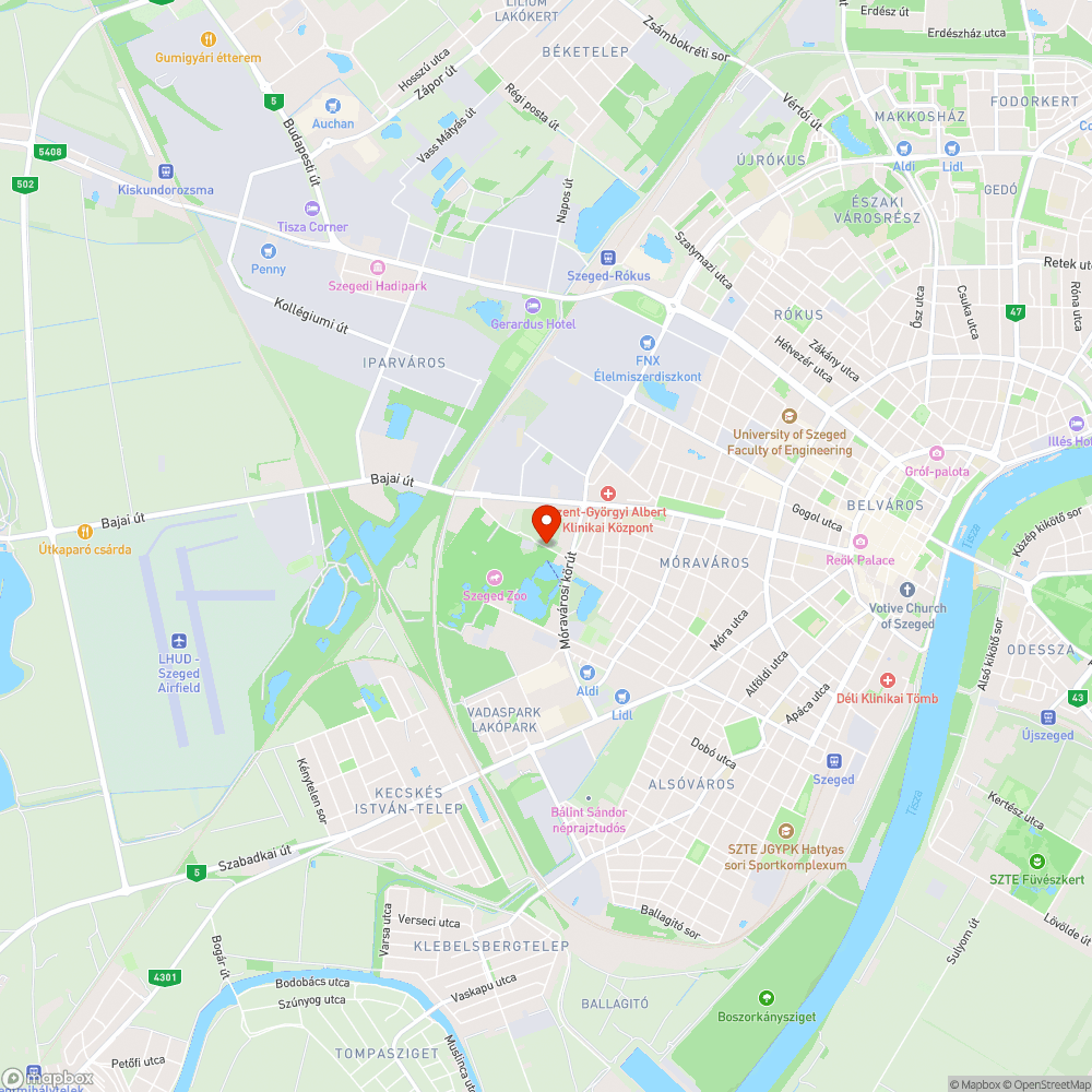 Állatkert előtti útszakasz állapota bejelentés helye