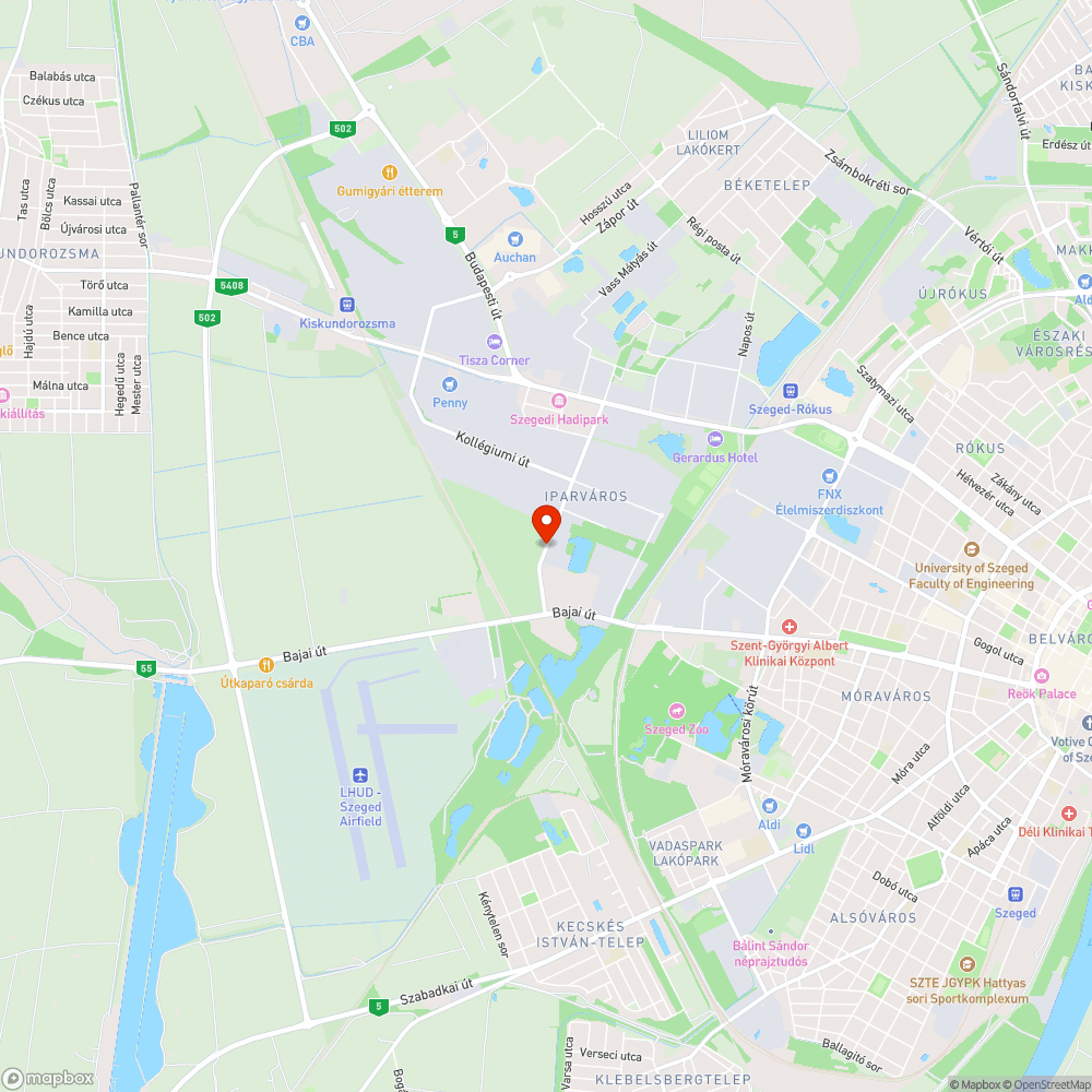 Megsűllyedt járdafelület bejelentés helye