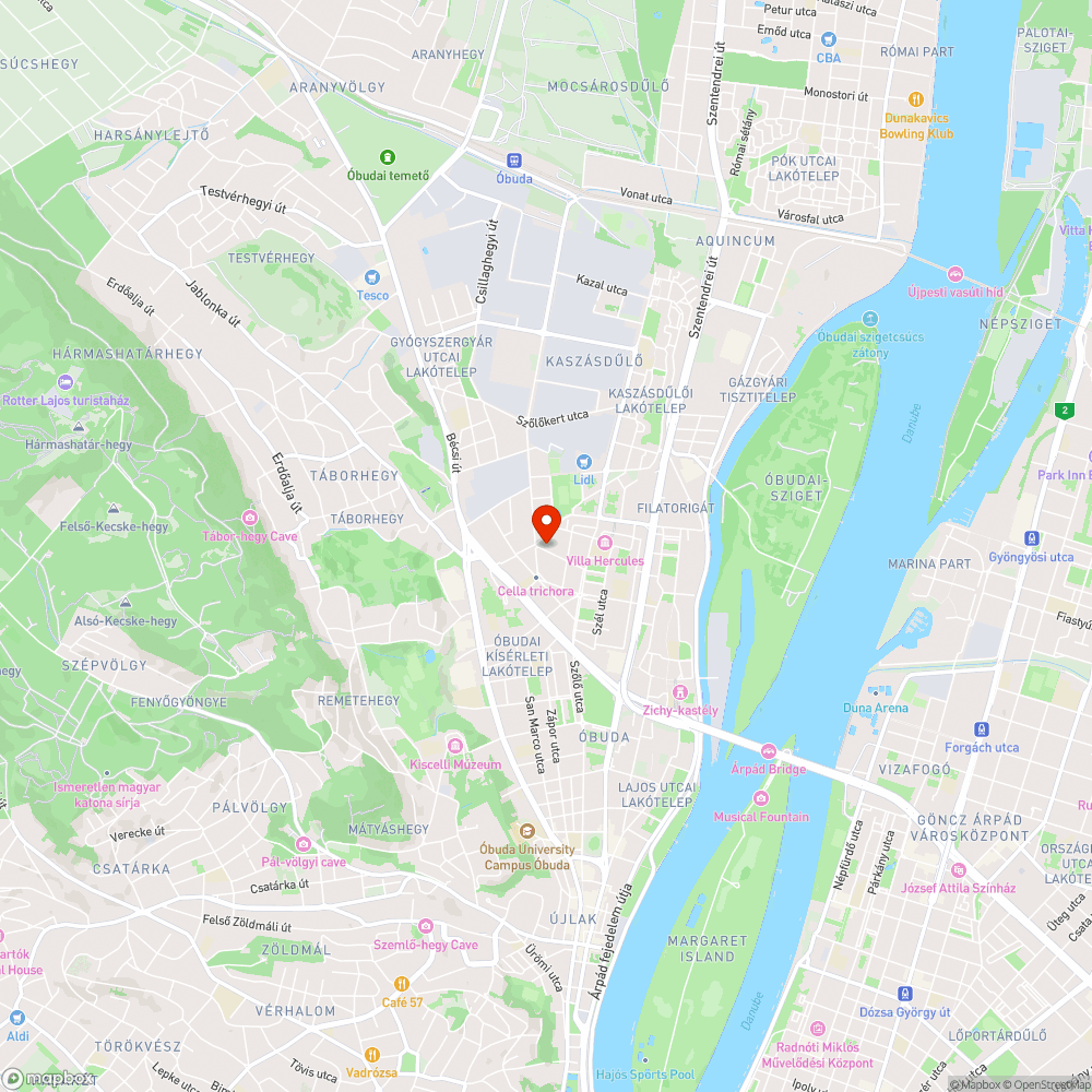 Megrongált zöldfelület bejelentés helye