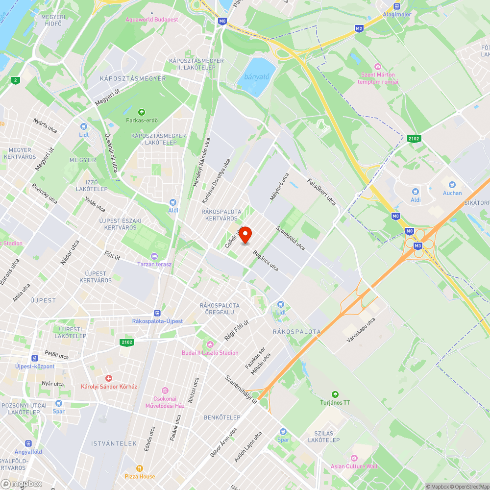 veszélyes járda bejelentés helye