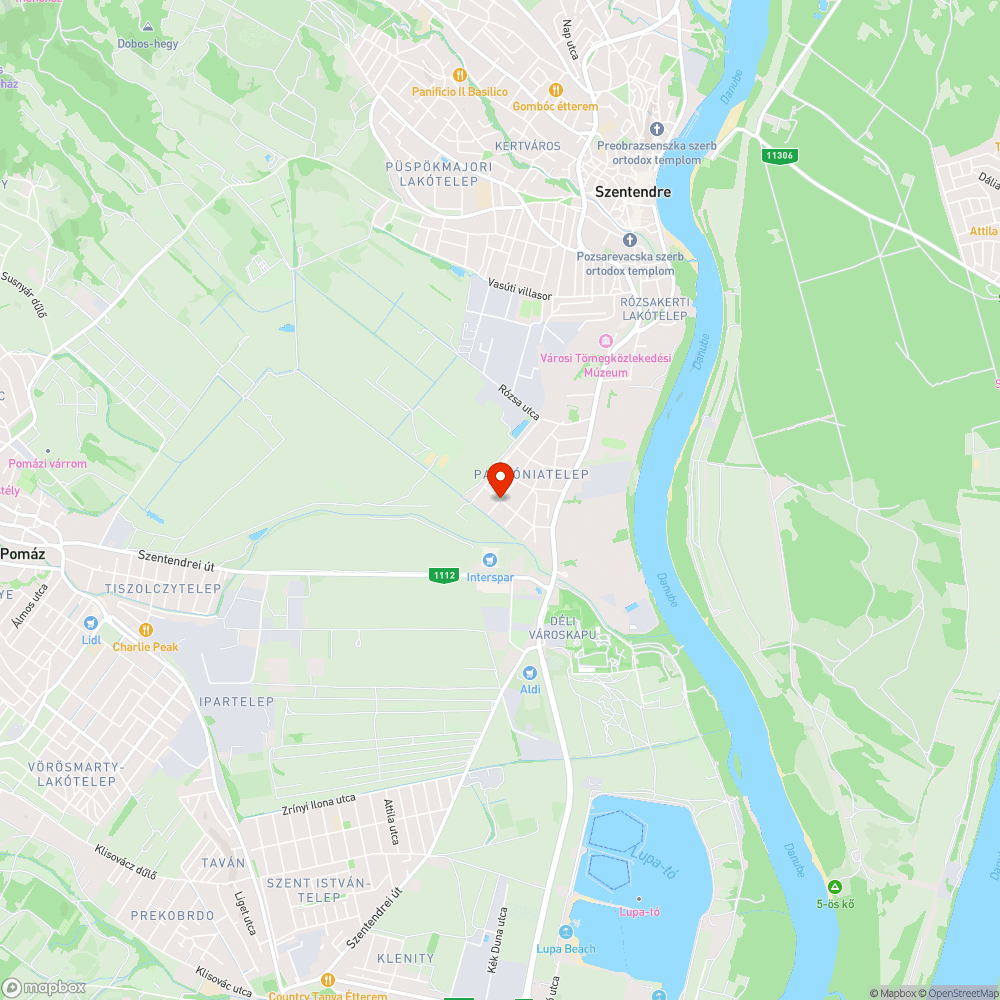 Liliom utca és Gyöngyvirág utca sarok bejelentés helye
