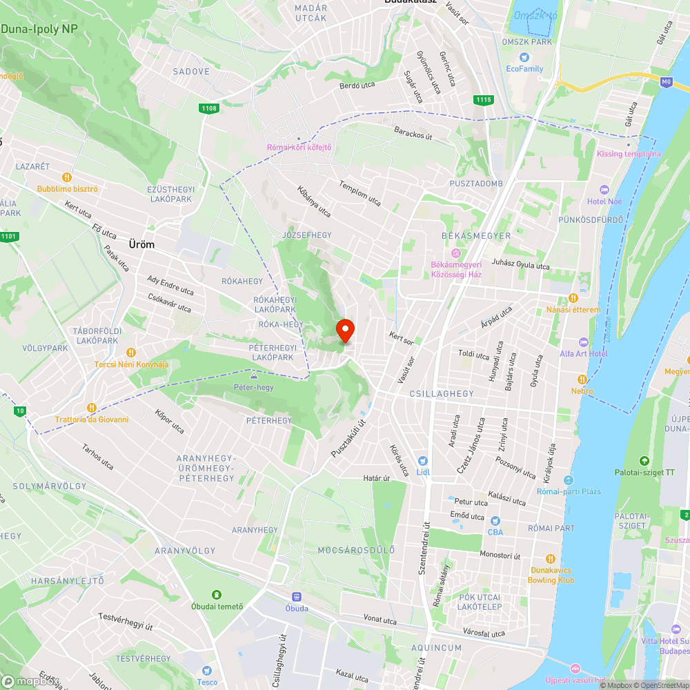 Gyöngyvirág utca bejelentés helye