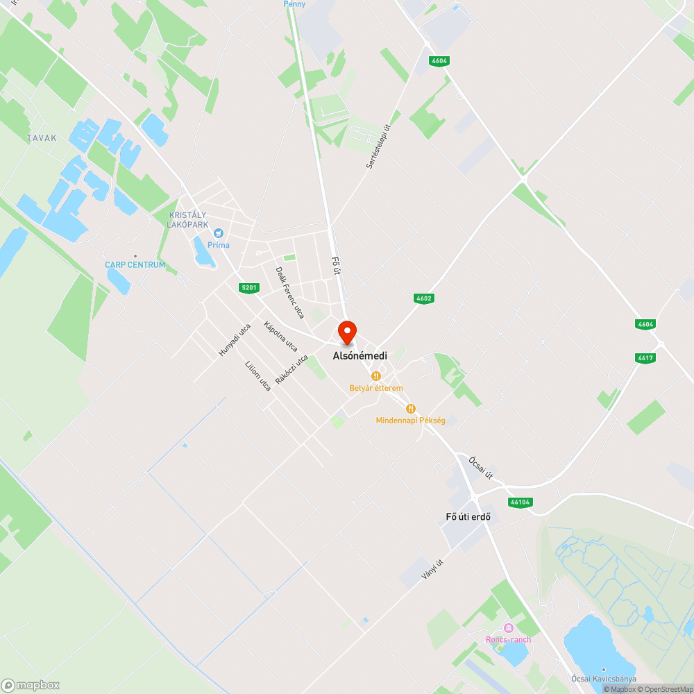 Üvegtörmelék bejelentés helye
