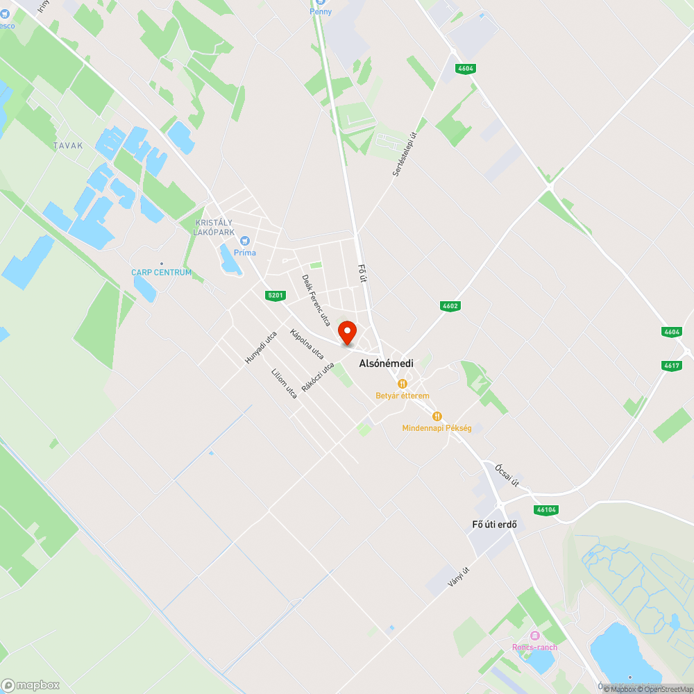 Egyenetlen járda bejelentés helye
