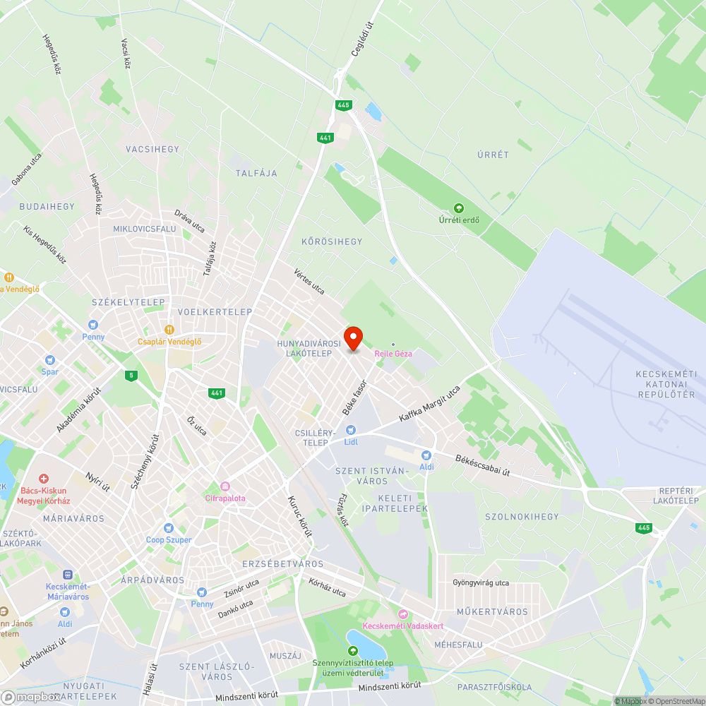 Óriási kátyú a kereszteződésben bejelentés helye
