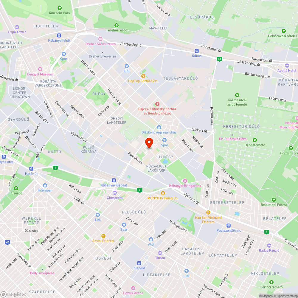 Hiányzó utcanévtáblák Újhegyi lakótelepen bejelentés helye
