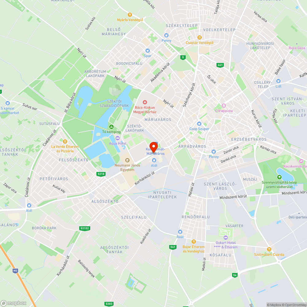 Széttöredezett burkolat bejelentés helye