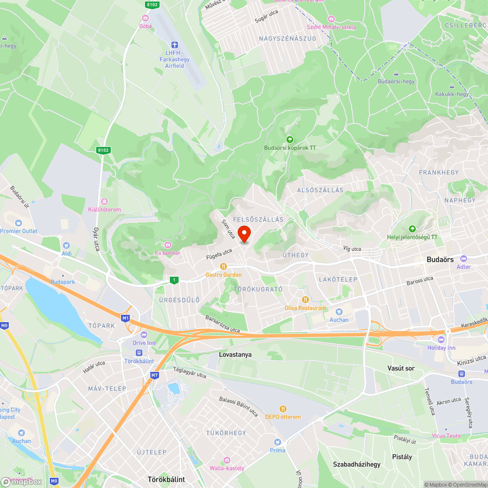 Megsüllyedt útburkolat bejelentés helye