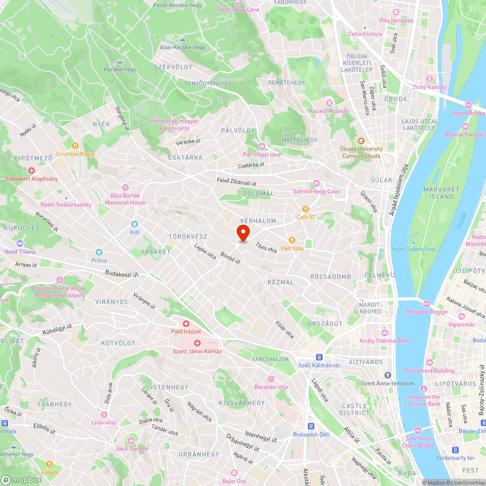 Efelejtett betonakadály bejelentés helye