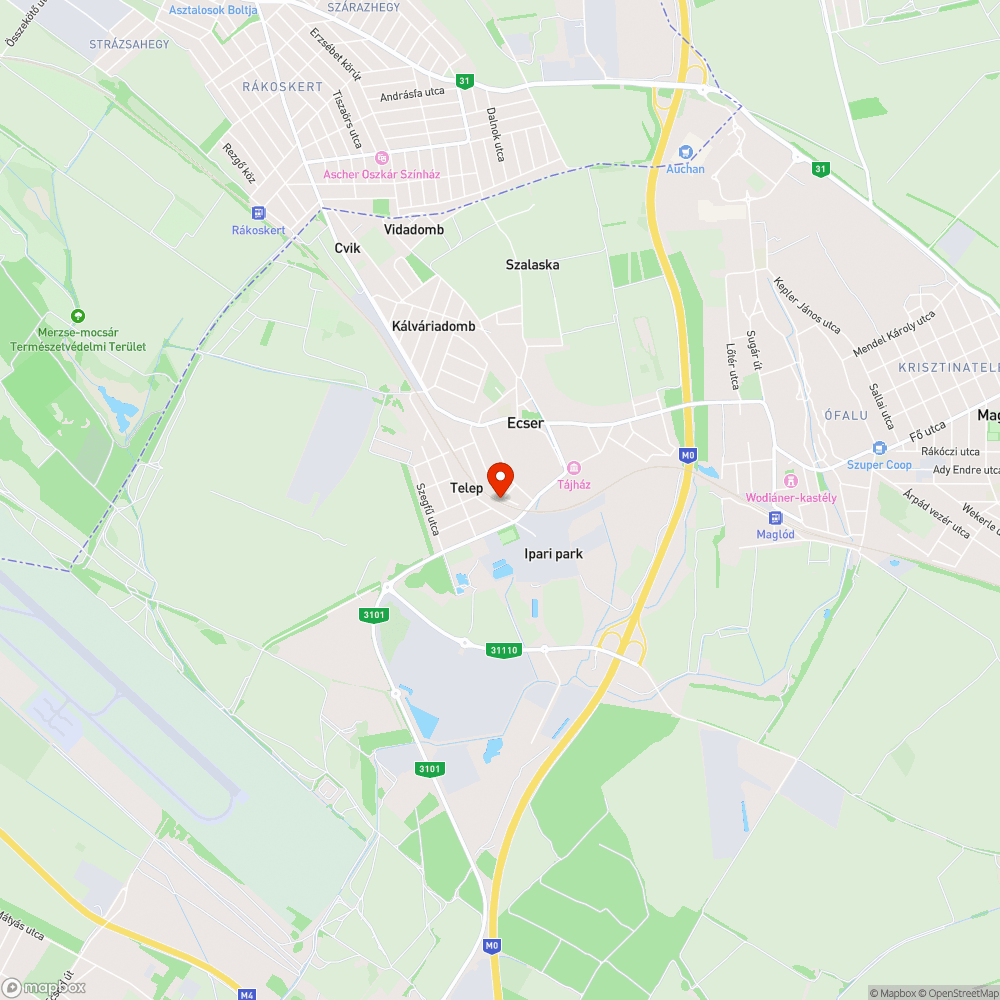 Elektromos bejelentés helye