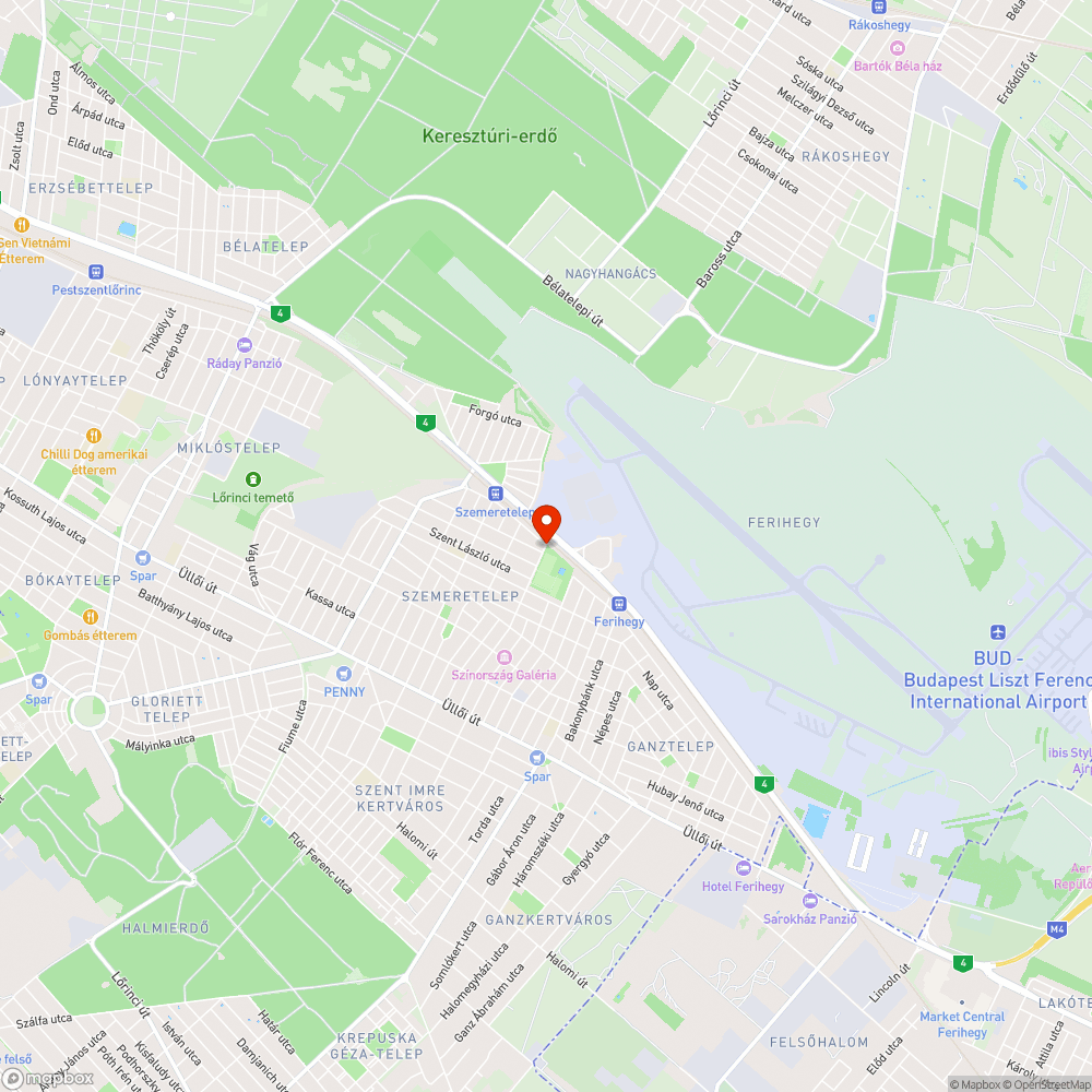 Összehordott sóder bejelentés helye