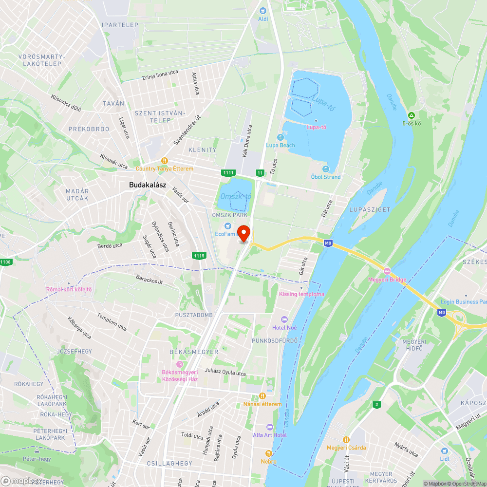 Kerékpárút Budakalászi aluljárójának vízelvezetője bejelentés helye