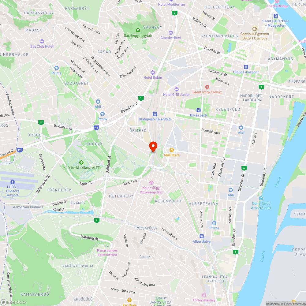 Kátyúk - Őrmezei lakótelep bejelentés helye