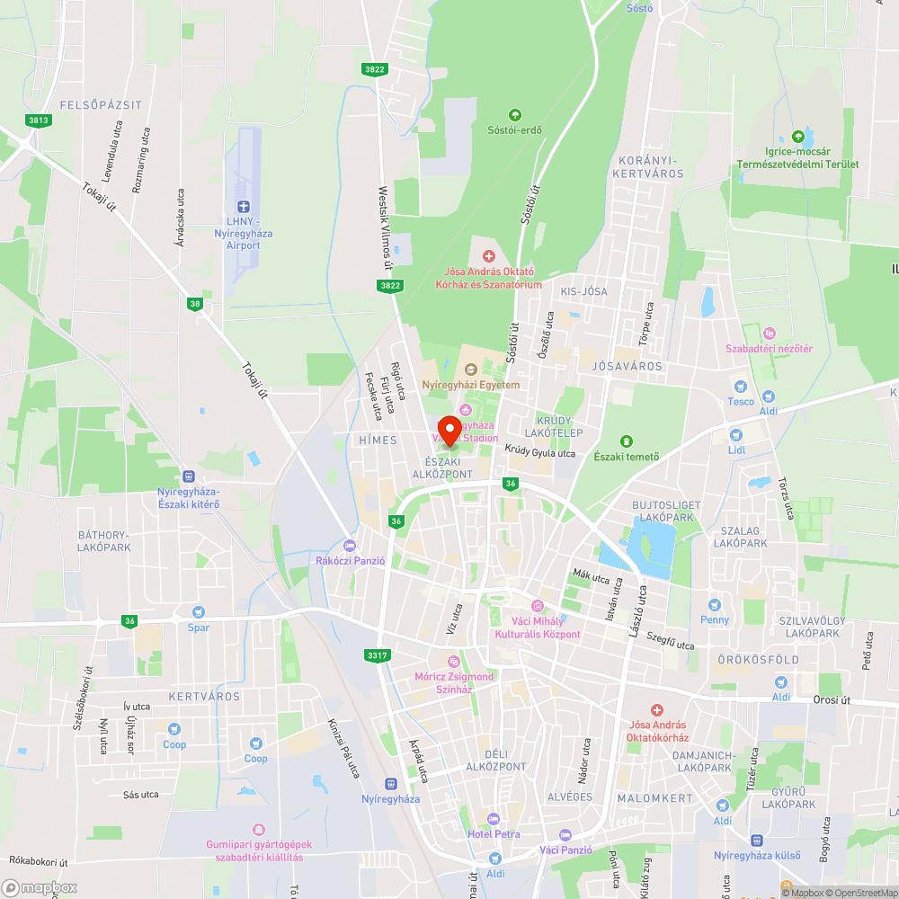 keskeny útszakasz bejelentés helye