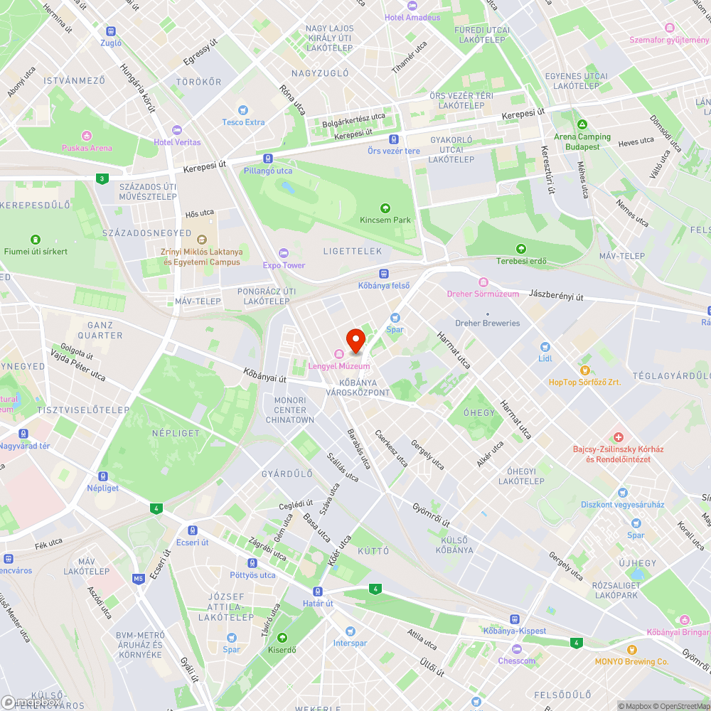 Elszáradt fa a X. kerület Vásárló utcában bejelentés helye