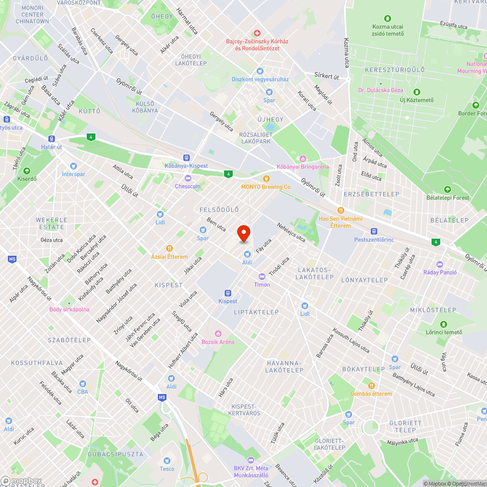 Megsüllyedt csatornafedél a Bem utcában bejelentés helye