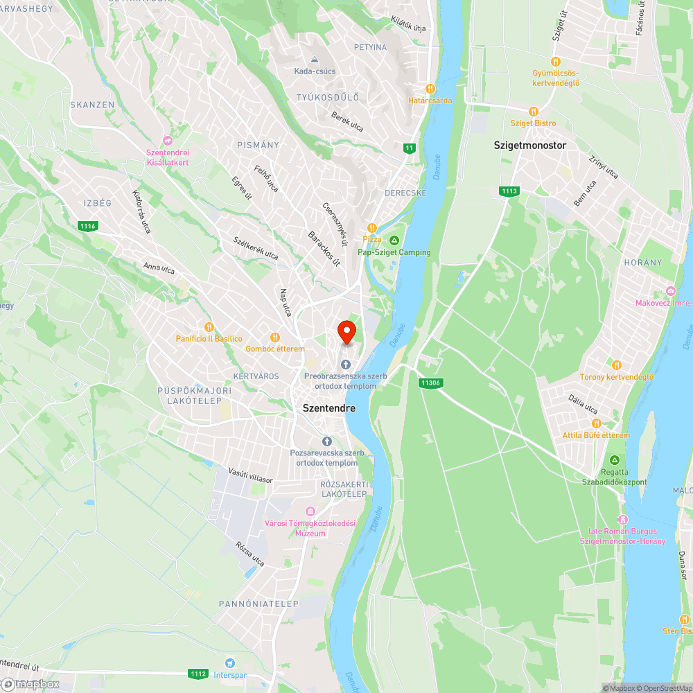 Elhagyatott autó a Bogdányi utca végén bejelentés helye
